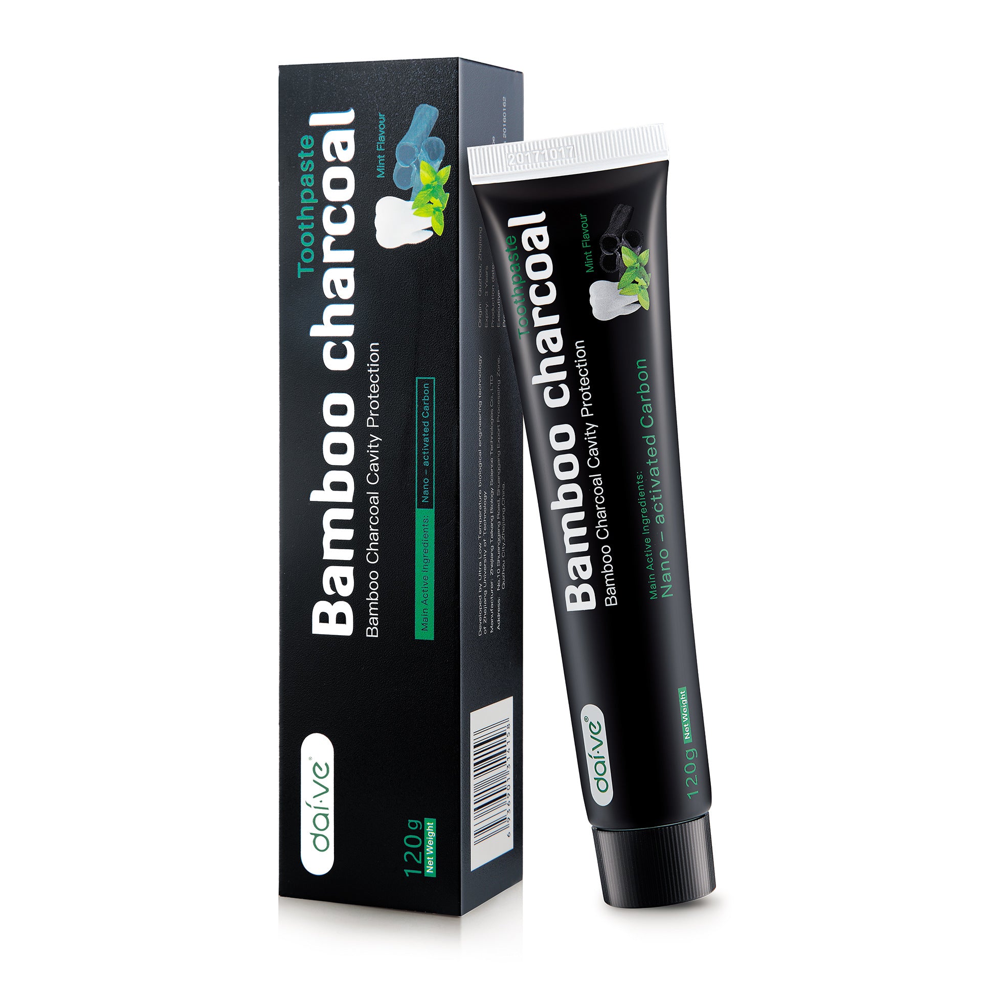 Customized OEM Processing Fresh Aloe Cool Bamboo Charcoal Toothpaste